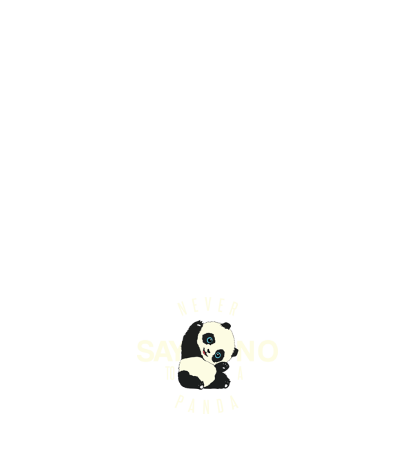 Never say no model negru pe tricou