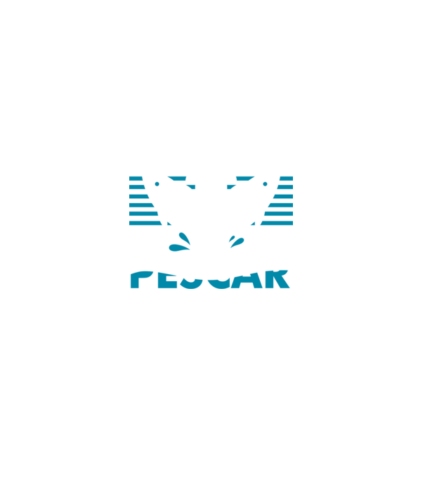 Pescar original model negru pe tricou