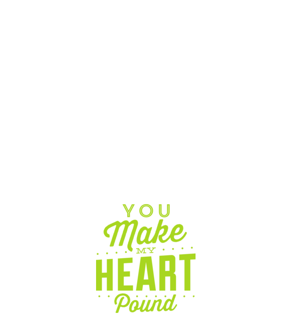 Make my heart model alb pe tricou