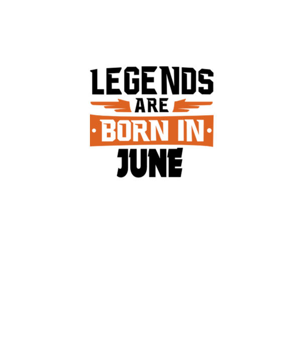 Legends are born in June model galben neon pe tricou