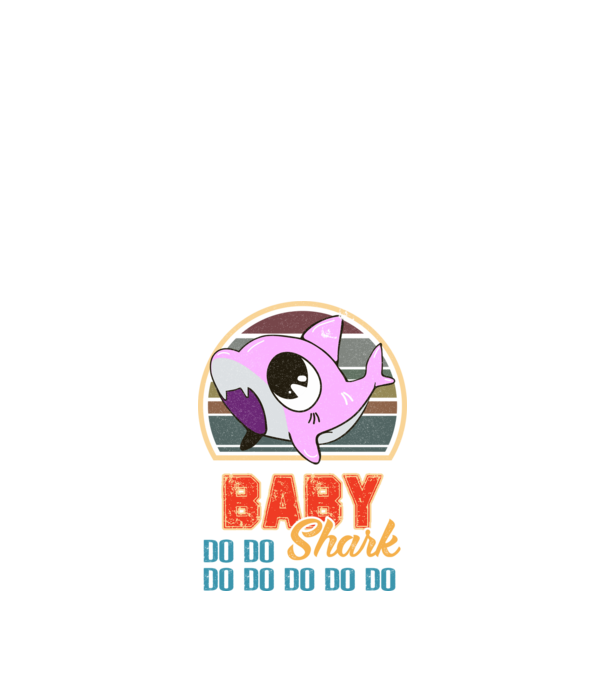 BabyGIRL shark model negru pe tricou