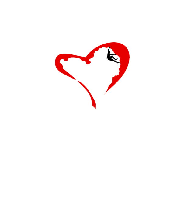 heartclimb model alb pe tricou