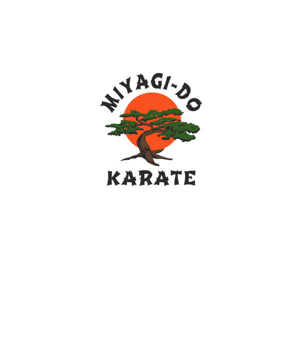 Miyagi-do karate cobra kai model alb pe tricou
