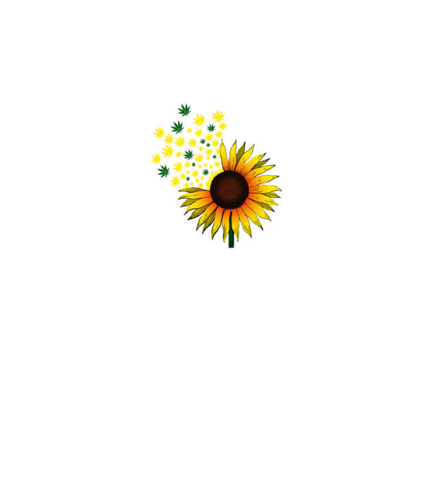 Sunflower Weed model alb pe tricou