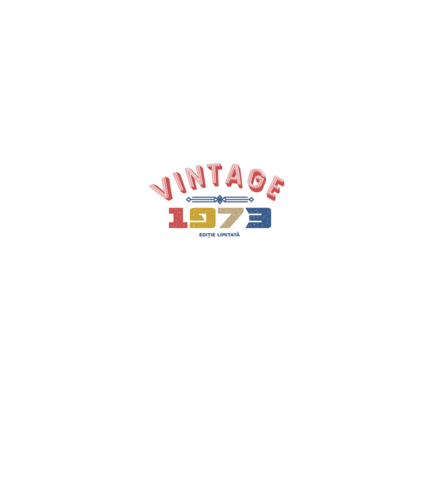 1973 Ediție limitată model alb pe tricou