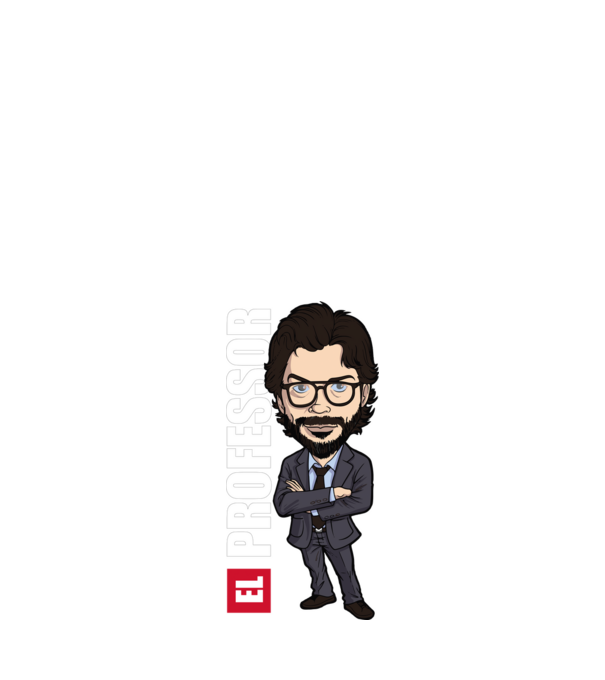 el professor drawing model negru pe tricou