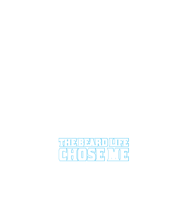 'I didn''t choose the beard life' model negru pe tricou