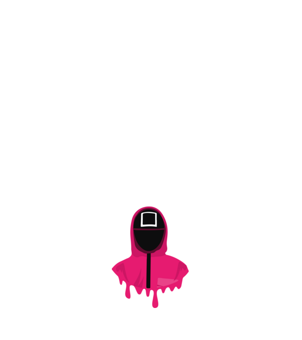 squid game square model negru pe tricou