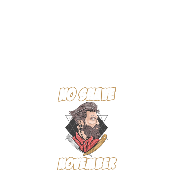 No shave November model negru pe tricou