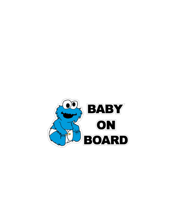 Baby Monster model alb pe tricou
