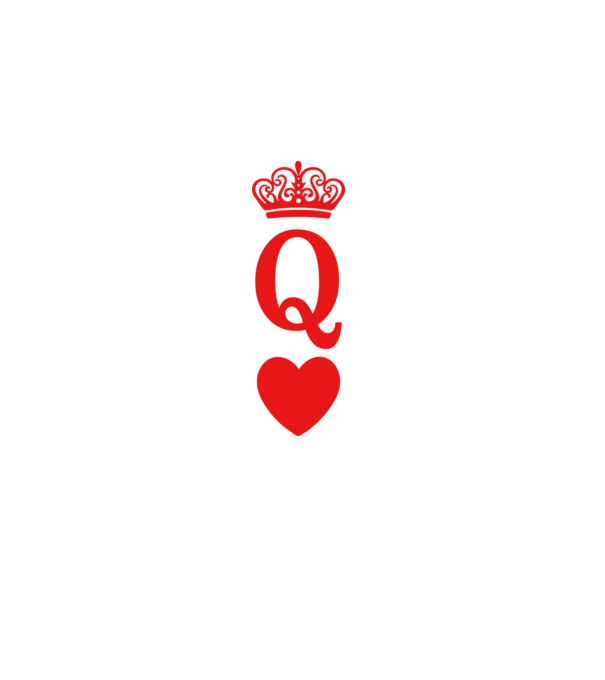 Queen model alb pe tricou