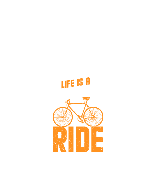 Life is a beautiful ride model negru pe tricou