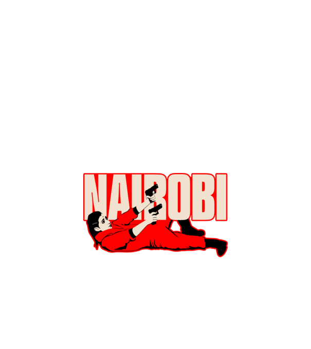 nairobi la casa de papel model negru pe tricou