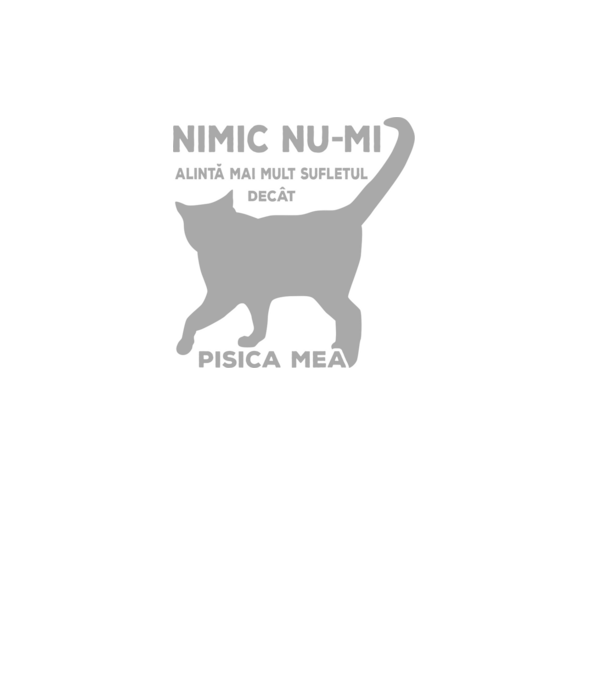 Nimic nu-mi alintă mai mult sufletul decât pisica mea model negru pe tricou