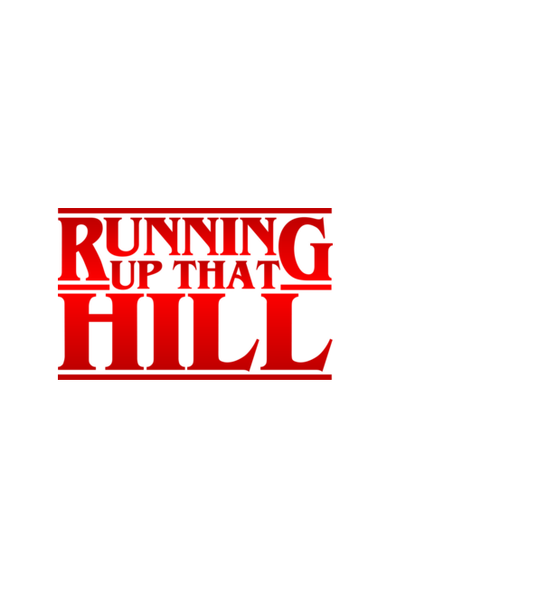 running up that hill model alb pe tricou