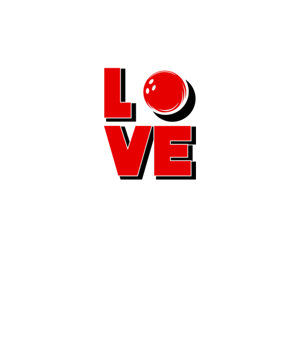 Love bowling model roz pe tricou
