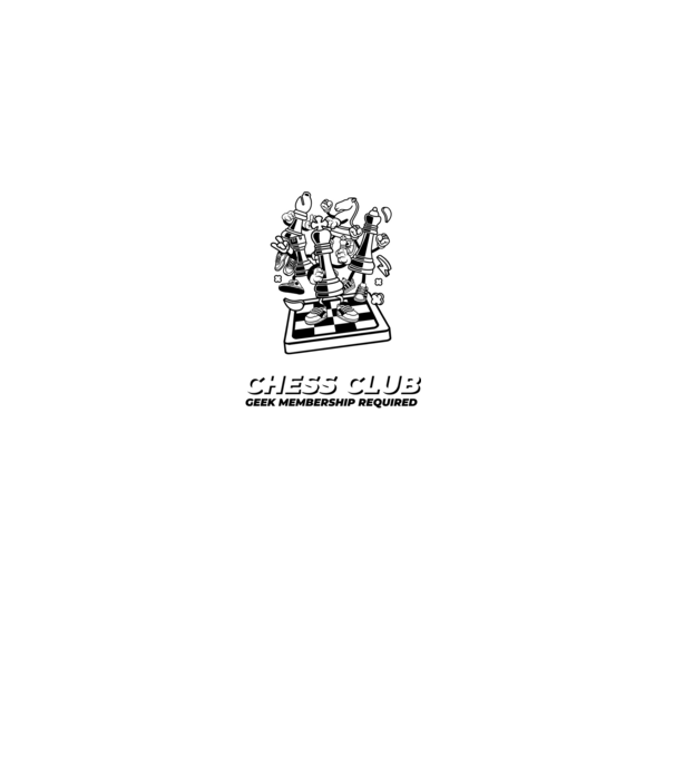 chess club model gri pe tricou