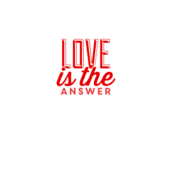 love in answer model gri închis pe tricou