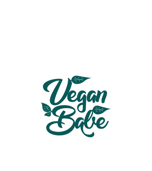 Vegan Babe model alb pe tricou