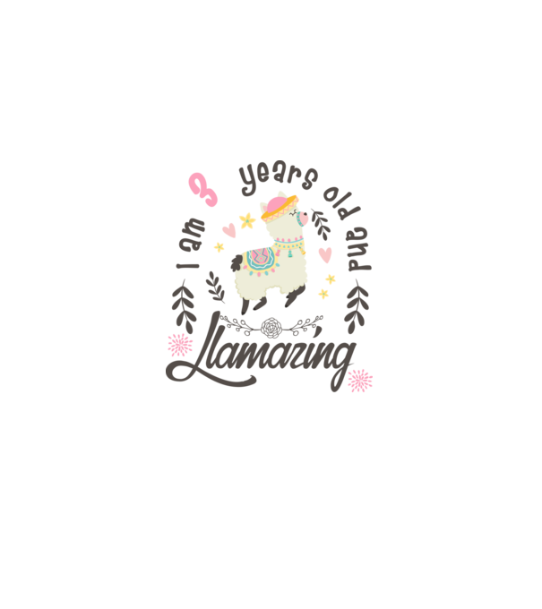 Birthday Llamazing 3 years old model alb pe tricou