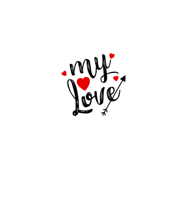 My love model alb pe tricou