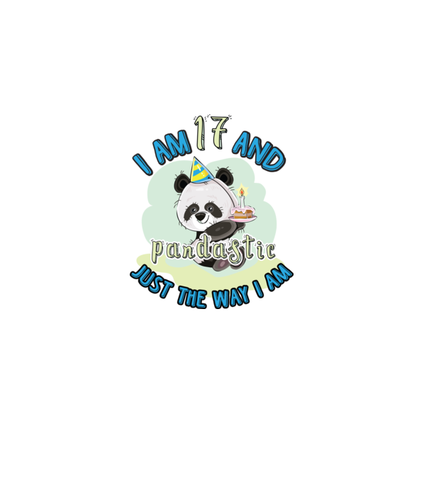 PANDASTIC 17 model alb pe tricou