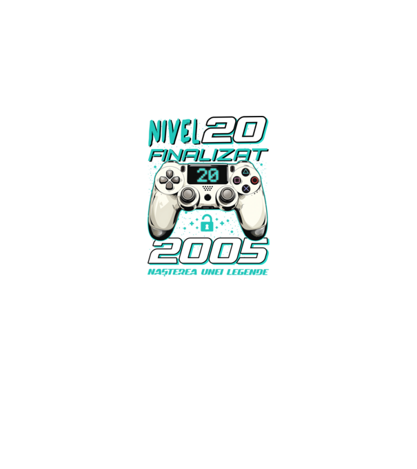 Nivel finalizat 20 2005 model negru pe tricou