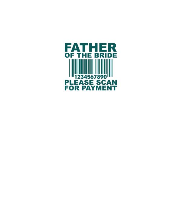 Father of the bride model alb pe tricou