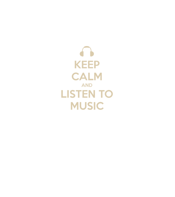 keep calm and listen to music model negru pe tricou