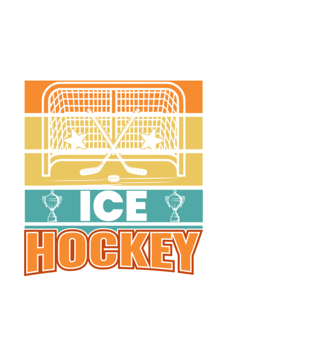 Ice Hockey model negru pe tricou