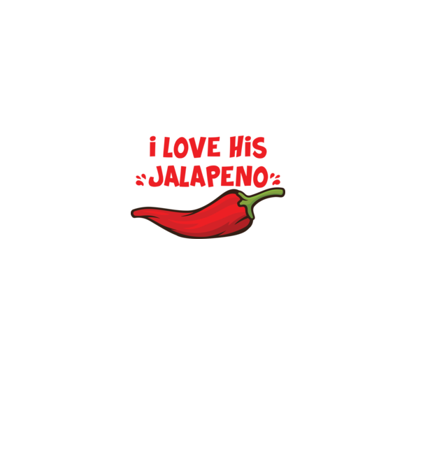 Couple JALAPENO model alb pe tricou