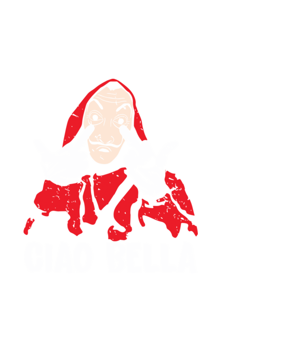 ciao bella dali model negru pe tricou