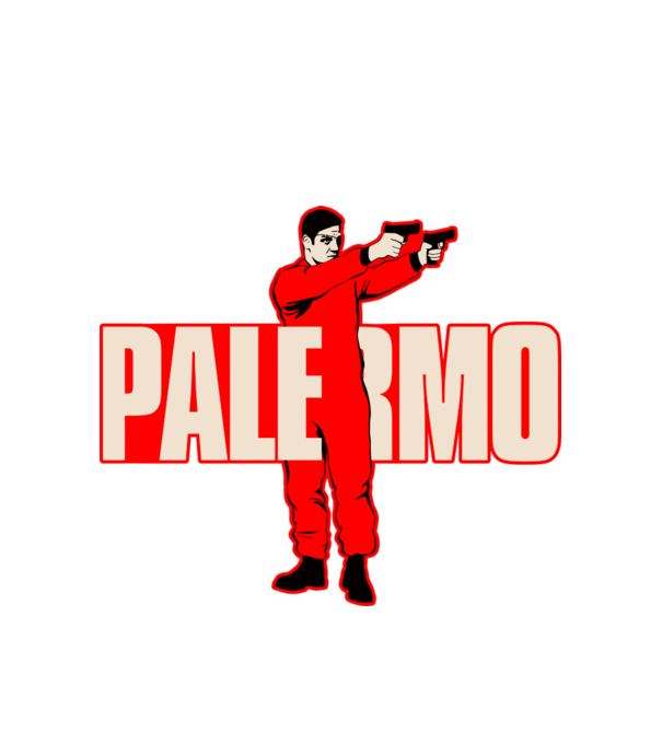 palermo la casa de papel model alb pe tricou