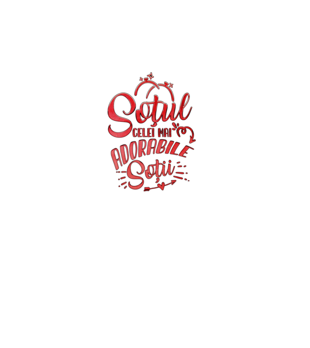 Soțul celei mai adorabile soții model negru pe tricou