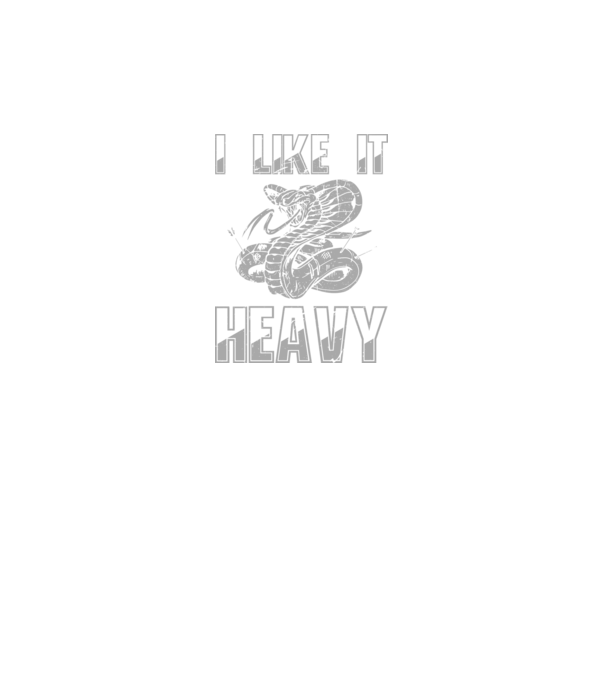 I like it heavy model gri pe tricou