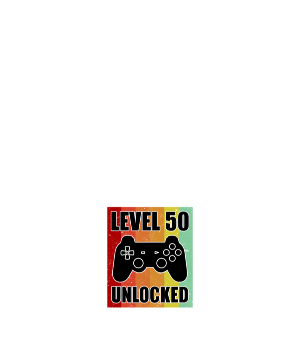 level 50 unlocked retro gamer model negru pe tricou