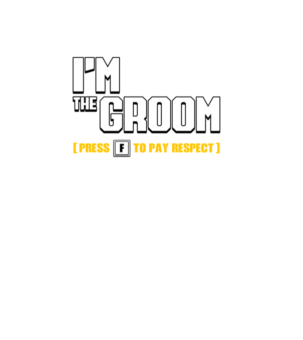 I'm the Groom model negru pe tricou