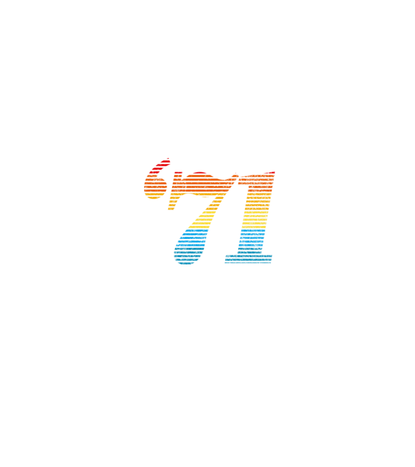 Retro Birthday 1971 model alb pe tricou