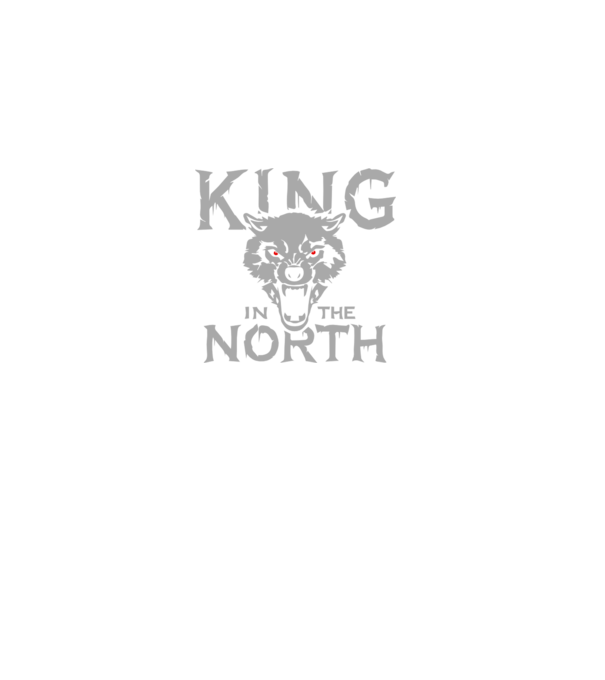 King In The Noth model negru pe tricou