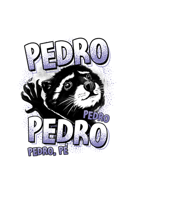 PEDRO PEDRO PEDRO model negru pe tricou