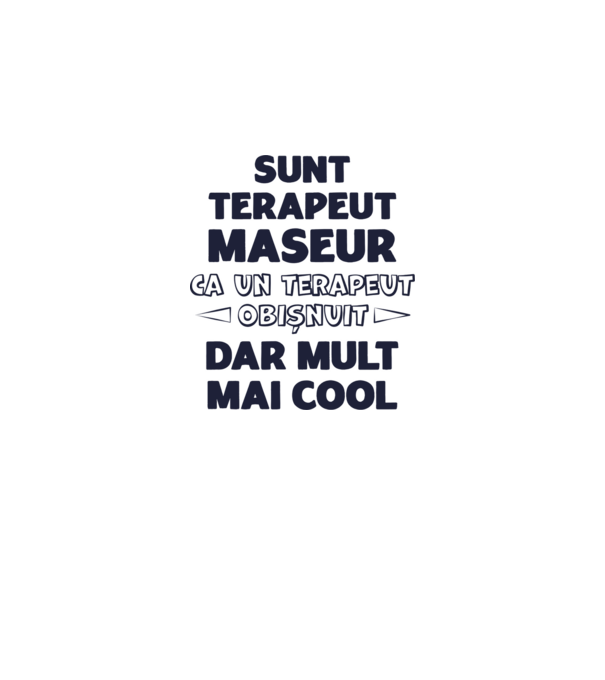 sunt terapeut maseur, ca un terapeut obișnuit, dar mult mai cool model gri pe tricou