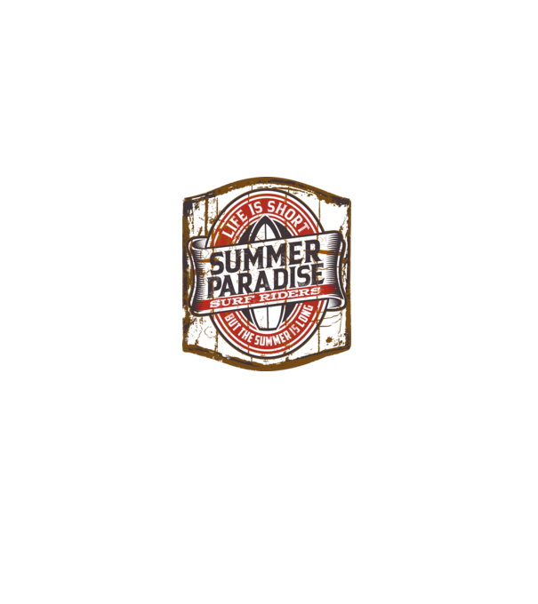 Summer Paradise model negru pe tricou