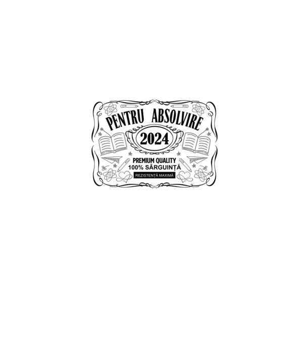 Absolvire PREMIUM model gri pe tricou