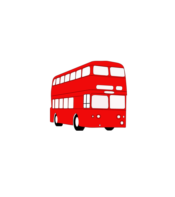 Autobuze model alb pe tricou