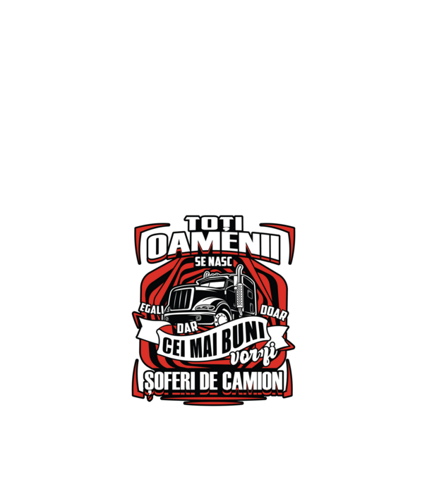 Toți oamenii șoferi de camion  model negru pe tricou