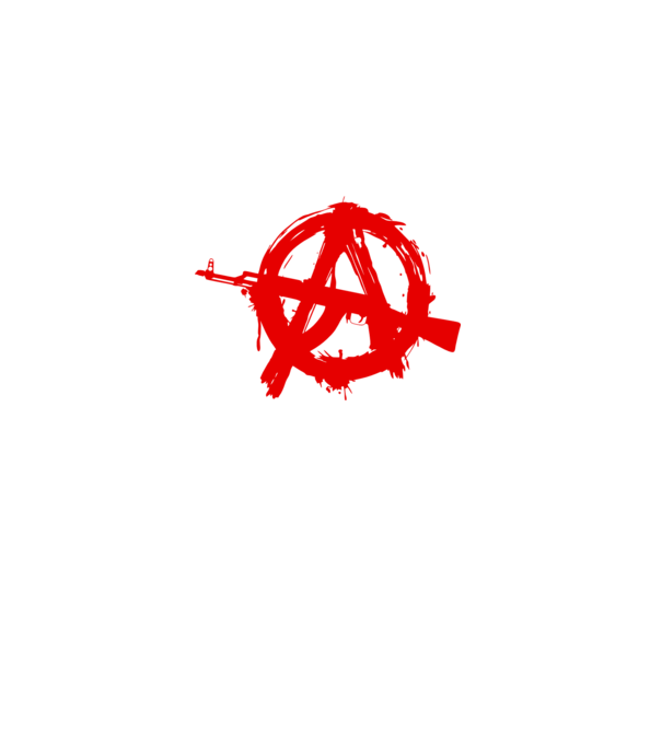 Akanarchy model alb pe tricou