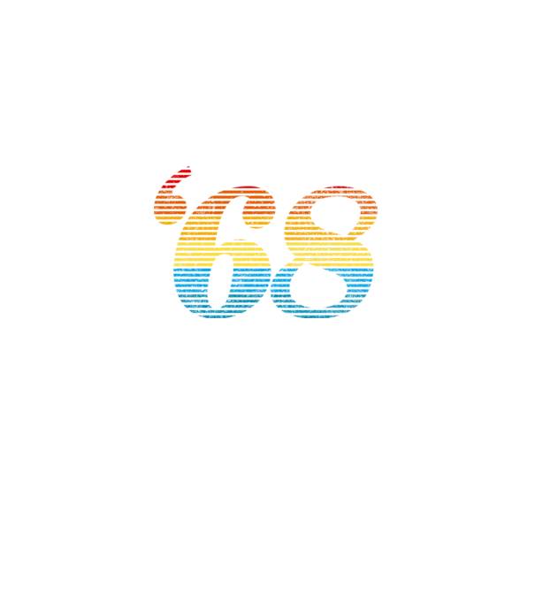 Retro Birthday 1968 model mov pe tricou