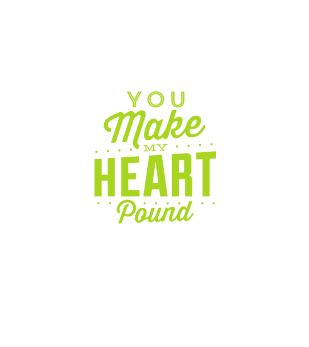 Make my heart model negru pe tricou