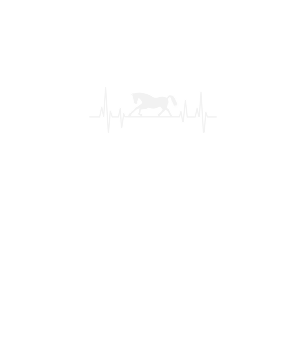 horse heartbeat model negru pe tricou