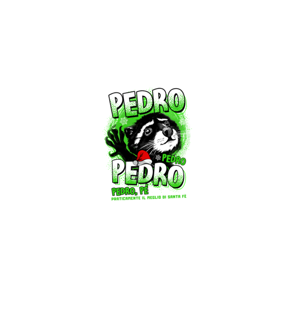 Pedro pedro christmas model negru pe tricou